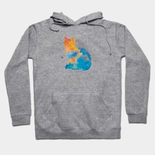 Pixie bob cat in watercolor Hoodie